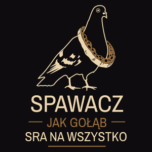 Spawacz Jak Gołąb - Męska Koszulka Czarna