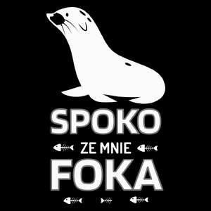 Spoko Ze Mnie Foka - Torba Na Zakupy Czarna