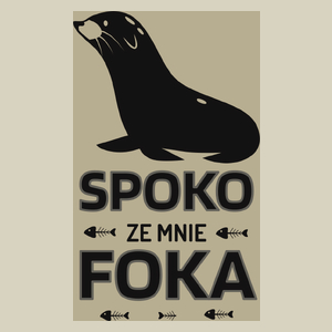 Spoko Ze Mnie Foka - Torba Na Zakupy Natural