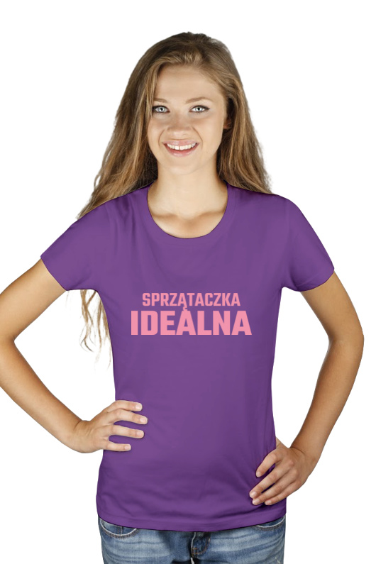 Sprzątaczka Idealna - Damska Koszulka Fioletowa