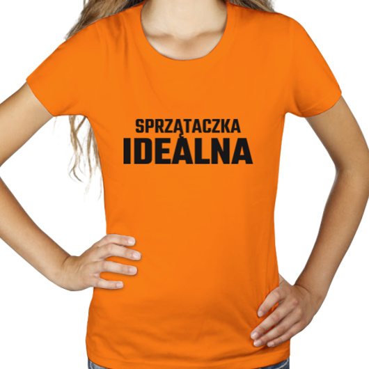 Sprzątaczka Idealna - Damska Koszulka Pomarańczowa