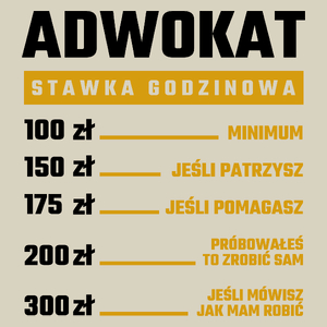 Stawka Godzinowa Adwokat - Torba Na Zakupy Natural