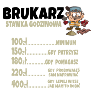 Stawka Godzinowa Brukarz - Kubek Biały