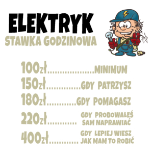 Stawka Godzinowa Elektryk - Kubek Biały