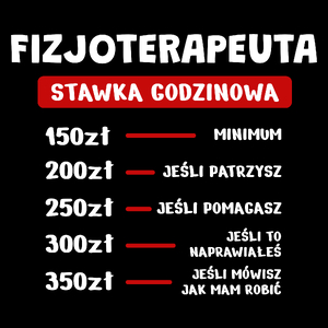 Stawka Godzinowa Fizjoterapeuta - Torba Na Zakupy Czarna