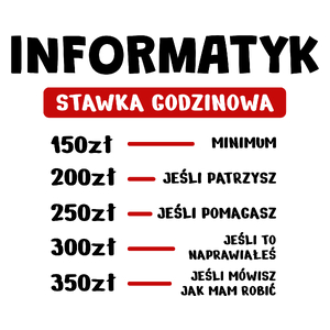 Stawka Godzinowa Informatyk - Kubek Biały