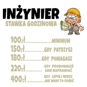 Stawka Godzinowa Inżynier - Kubek Biały