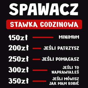 Stawka Godzinowa Spawacz - Męska Bluza Czarna