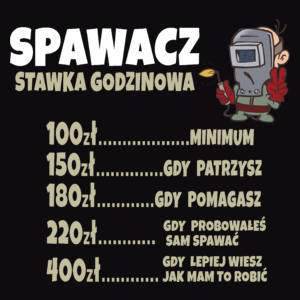 Stawka Godzinowa Spawacz - Męska Bluza z kapturem Czarna