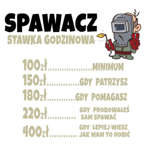 Stawka Godzinowa Spawacz - Kubek Biały