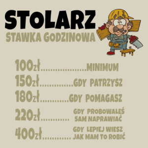 Stawka Godzinowa Stolarz - Torba Na Zakupy Natural