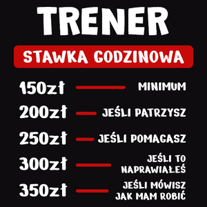 Stawka Godzinowa Trener - Męska Bluza Czarna