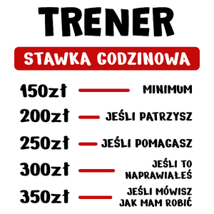 Stawka Godzinowa Trener - Kubek Biały