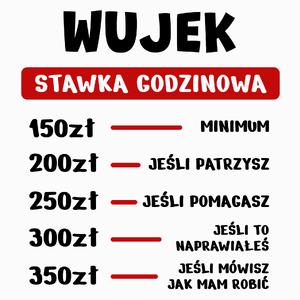 Stawka Godzinowa Wujek - Poduszka Biała