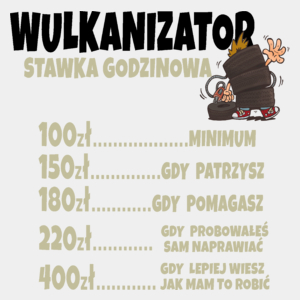 Stawka Godzinowa Wulkanizator - Męska Koszulka Biała