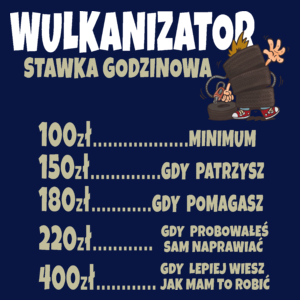 Stawka Godzinowa Wulkanizator - Męska Koszulka Ciemnogranatowa