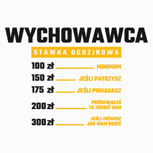 Stawka Godzinowa Wychowawca - Poduszka Biała