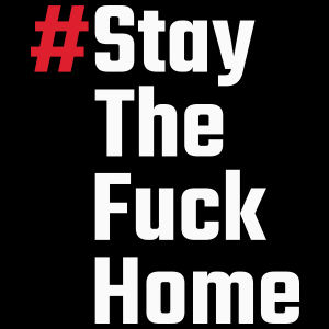 Stay The Fuck Home - Torba Na Zakupy Czarna