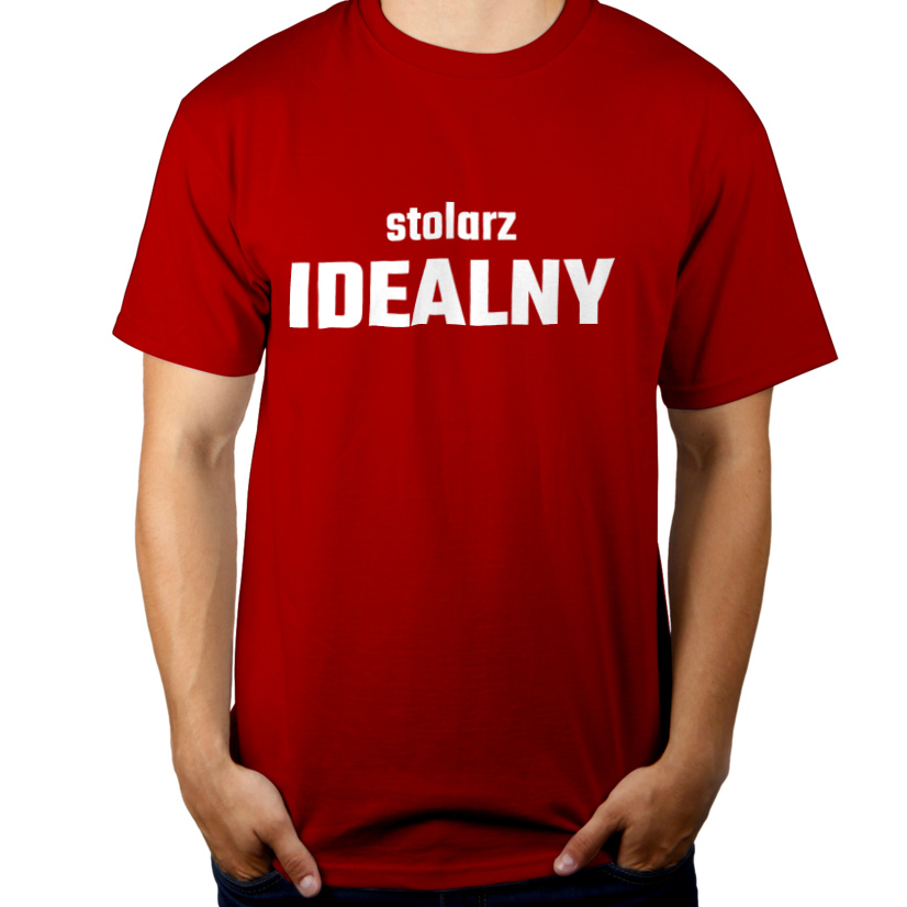 Stolarz Idealny - Męska Koszulka Czerwona