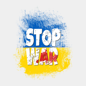 Stop War - Męska Koszulka Biała