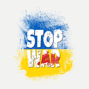 Stop War - Damska Koszulka Biała