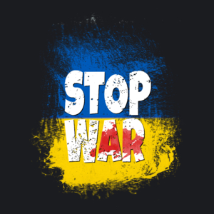 Stop War - Damska Koszulka Czarna