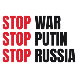 Stop War Stop Putin Stop Russia - Kubek Biały