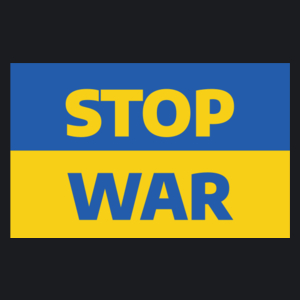 Stop War Ukraina - Damska Koszulka Czarna