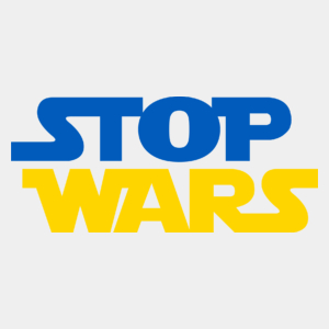 Stop Wars War Wojna - Męska Koszulka Biała