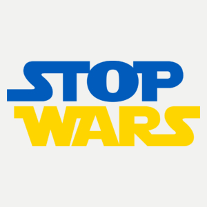 Stop Wars War Wojna - Damska Koszulka Biała