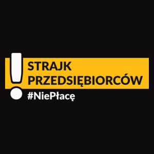 Strajk Przedsiębiorców 2020 tarcza - Męska Bluza Czarna