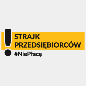 Strajk Przedsiębiorców 2020 tarcza - Męska Koszulka Biała