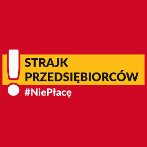 Strajk Przedsiębiorców 2020 tarcza - Męska Koszulka Czerwona