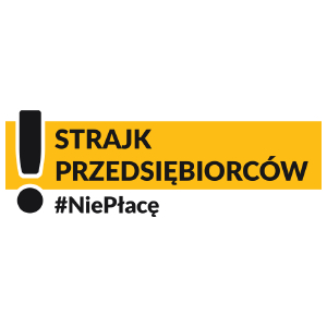 Strajk Przedsiębiorców 2020 tarcza - Kubek Biały