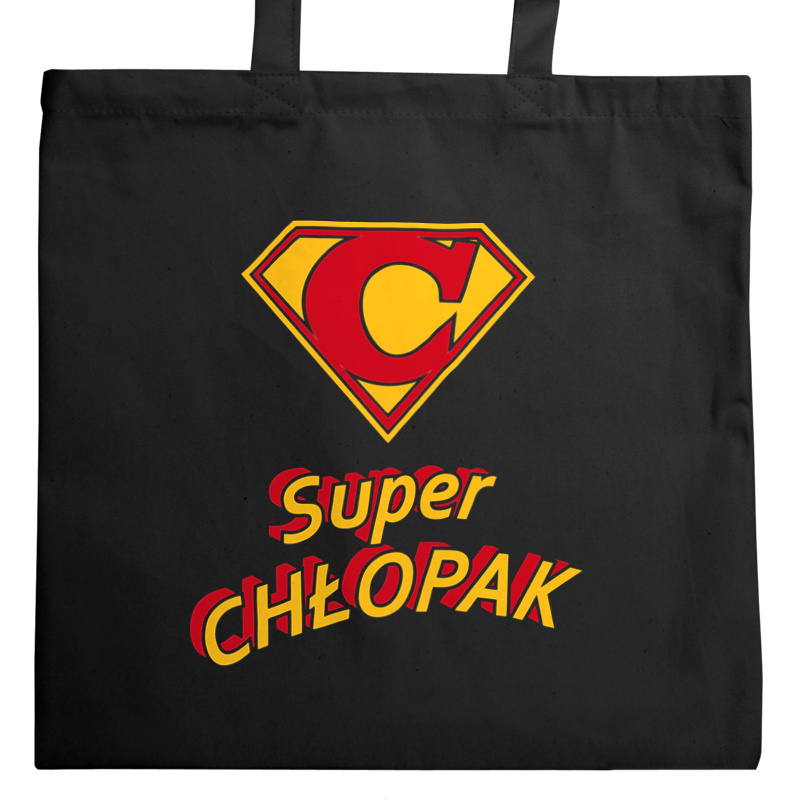 Super Chłopak - Torba Na Zakupy Czarna