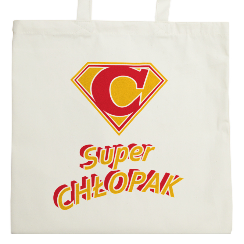 Super Chłopak - Torba Na Zakupy Natural