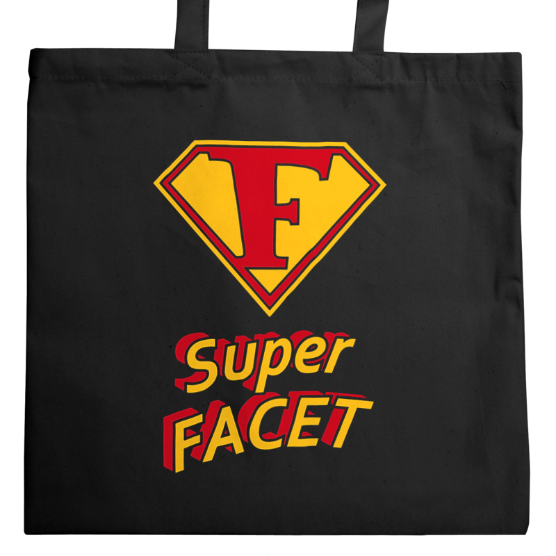 Super Facet - Torba Na Zakupy Czarna