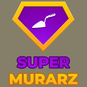 Super Murarz - Męska Koszulka Jasno Szara