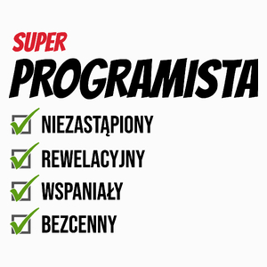 Super Programista Niezastąpiony - Poduszka Biała