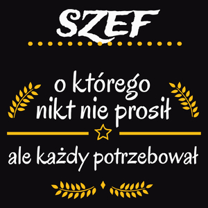 Szef Którego Każdy Potrzebował - Męska Koszulka Czarna