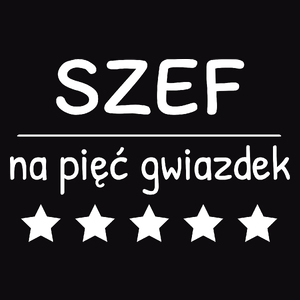 Szef Na 5 Gwiazdek - Męska Koszulka Czarna