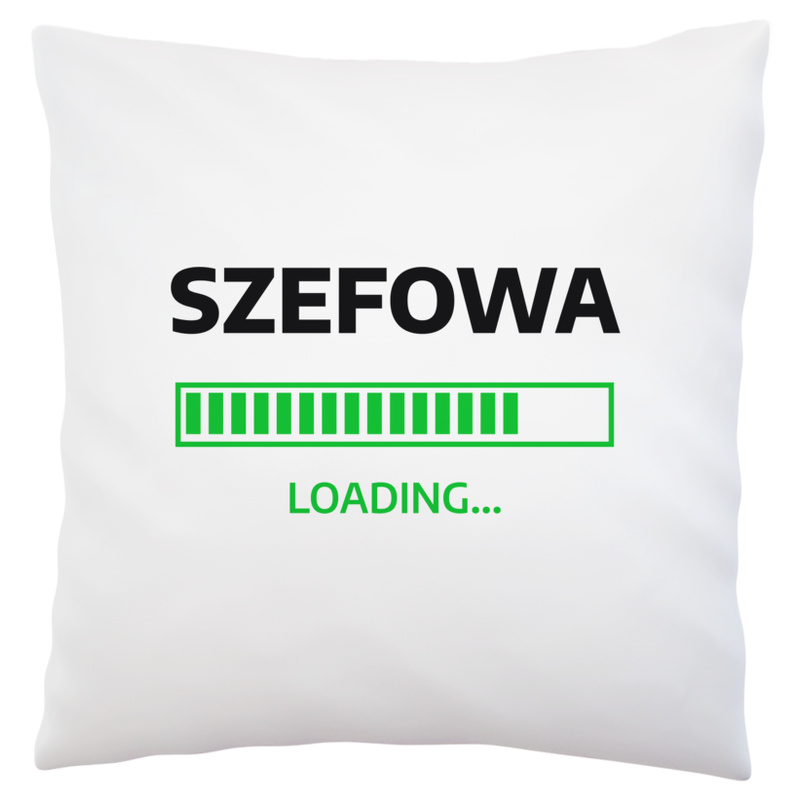 Szefowa Loading - Poduszka Biała