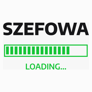 Szefowa Loading - Poduszka Biała