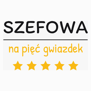 Szefowa Na 5 Gwiazdek - Poduszka Biała