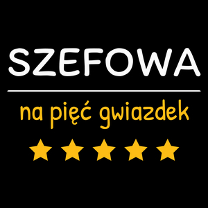 Szefowa Na 5 Gwiazdek - Torba Na Zakupy Czarna