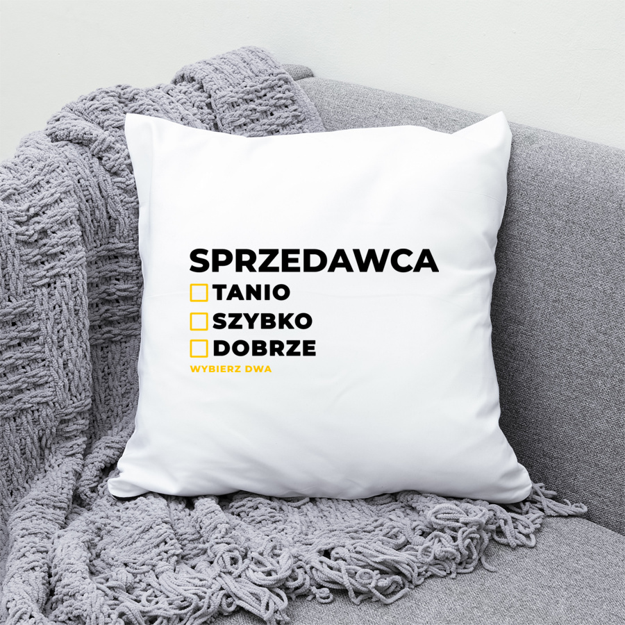 Szybko Tanio Dobrze Sprzedawca - Poduszka Biała