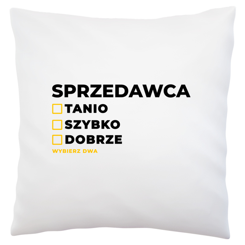 Szybko Tanio Dobrze Sprzedawca - Poduszka Biała