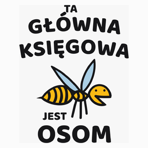 Ta główna księgowa jest osom awesome - Poduszka Biała