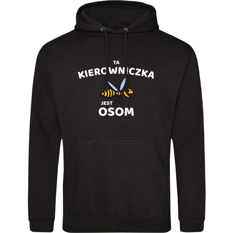 Ta kierowniczka jest osom awesome - Męska Bluza z kapturem Czarna