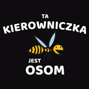 Ta kierowniczka jest osom awesome - Męska Bluza z kapturem Czarna